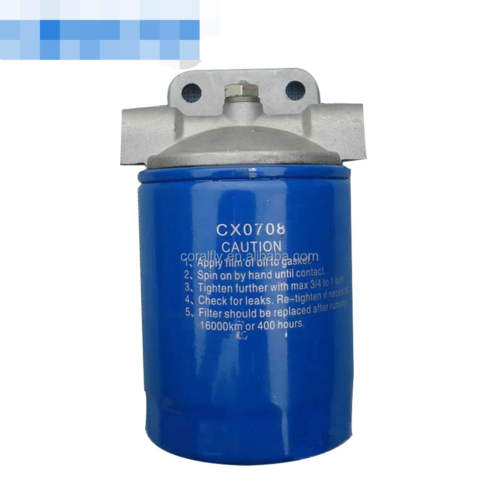 Oil Filter Assembly   OEM:CX0708 Connecting thread: M16×1.5 Pipe thread IN OUT: M14×1.5